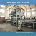 Semi-automatic & automatic veneer laminating hot press line